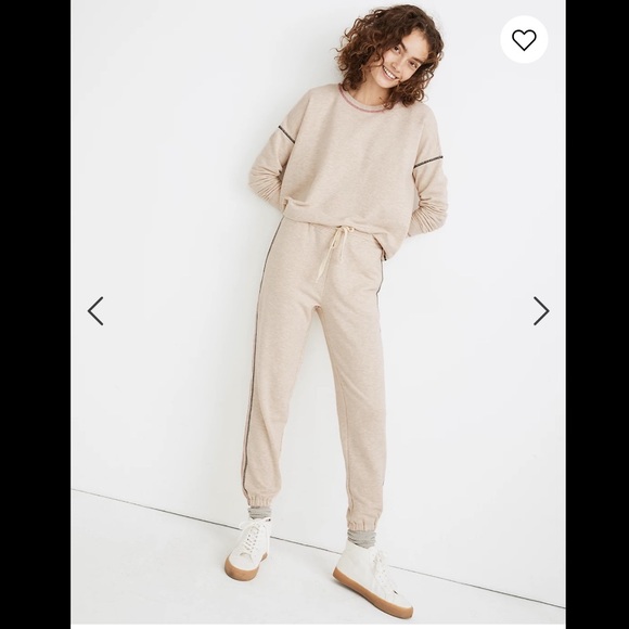 Madewell Tops - MWL Superbrushed Contrast-Stitched Easygoing Sweatshirt